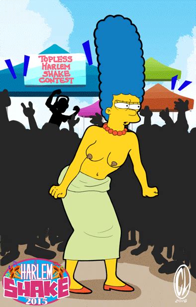 Rule 34 Animated Blue Hair Chesty Larue Harlem Shake Marge Simpson