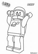 Lego Benny Movie Coloring Pages Coloriage Personnage Astronaute Film Resolution Coloriages sketch template