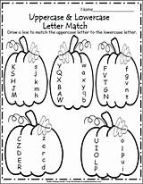 Matching Letter Worksheet Harvest Worksheets Fall Kindergarten Alphabet Time Preschool Choose Board Madebyteachers Teachers Made Halloween sketch template