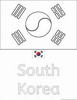 Coloring Flag Korean Korea Flags Country Pages South Drawing Colouring Popular Library Getdrawings Coloringhome Codes Insertion sketch template