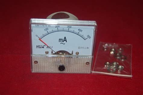 pc ac ma analog ammeter panel amp current meter   ma ac  connect