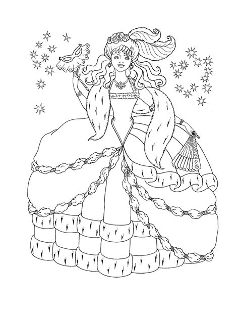 princess printable coloring