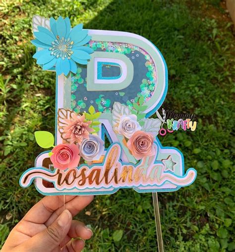 personalized cake topper letter rtopper letter dparty cake topper