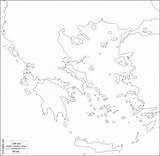 Grecia Kaart Griekenland Vuota Mappa Lege Europa sketch template