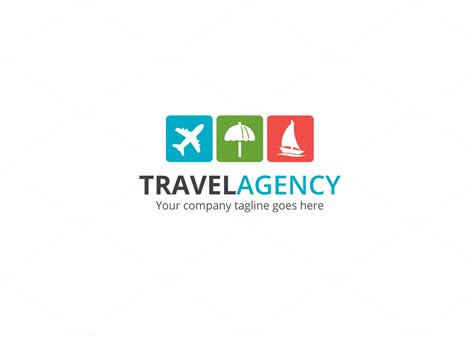 travel agency  logo logo templates  creative market