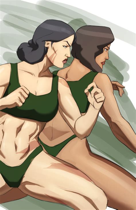 rule 34 avatar the last airbender lin bei fong multiple girls muscular naavs sisters suyin bei
