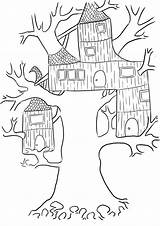 Pages Coloring Tree House Annie Printable Getcolorings Treehouse Jack Color Template sketch template
