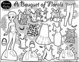 Marisole Florals Bouquet Paperthinpersonas Barbie Timber Birijus Coloringhome sketch template