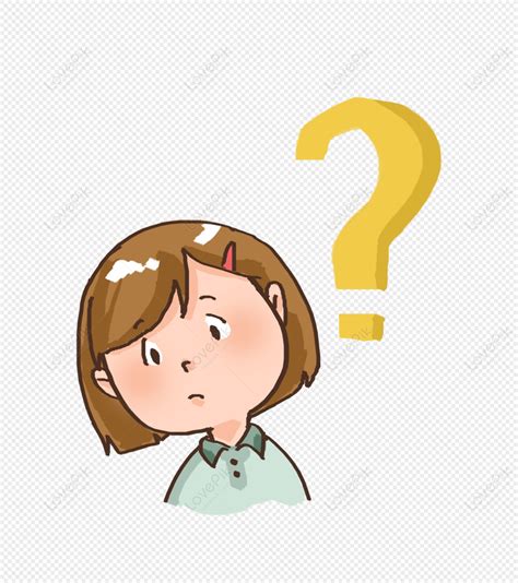 girl   question question girl question girl question mark png