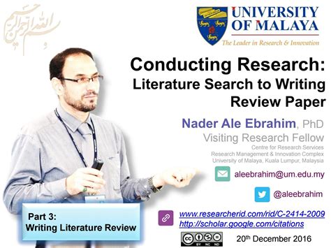 conducting research literature search  writing review paper part