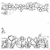 Rahmen Blumenranke sketch template