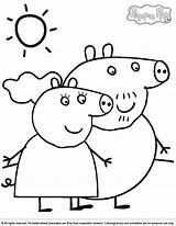 Pig Peppa Coloring Pages sketch template