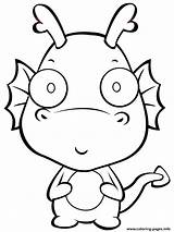 Dragon Coloring Pages Dragons Kids Cartoon Cute Printable Fantasy Baby Print Drawing Color Book Simple Easy Drawings Outline Coloring4free Sheets sketch template