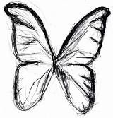Butterfly Easy Sketch Drawing Simple Outline Line Pencil Drawings Draw Sketches Sketched Getdrawings Paintingvalley Clipartmag sketch template