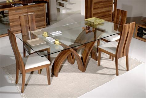 glass top dining tables homesfeed