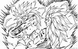 Coloring Goku Pages Vegeta Coloring4free Vs Saiyan Super Related Posts sketch template