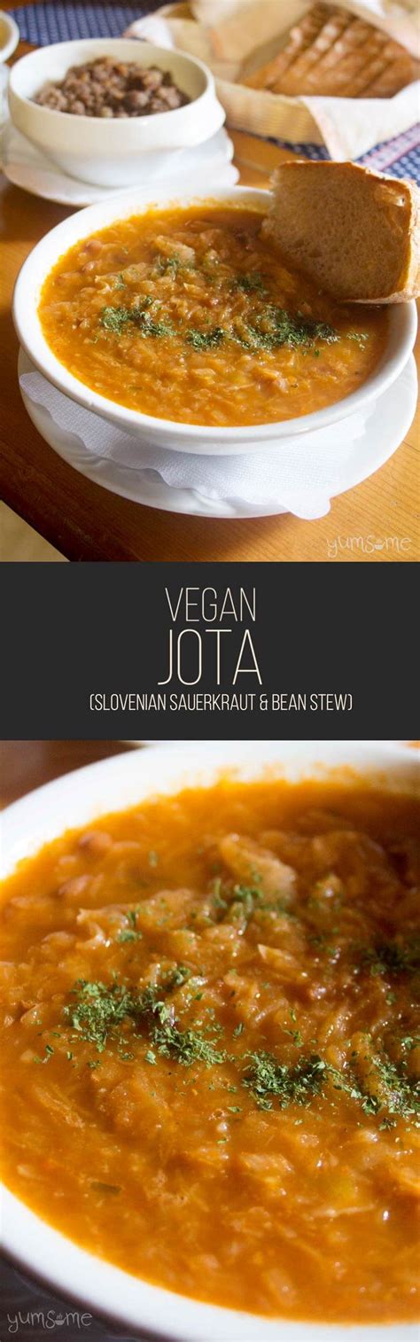 vegan jota slovenian sauerkraut and bean stew