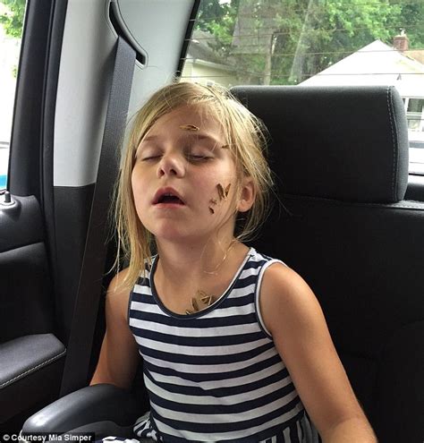 Mia Simper Tweets Snaps Of Her Sleeping Sister Covered In Sunflower