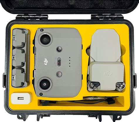 waterproof hard case  dji mini mini mini se compact portable carrying case  mavic