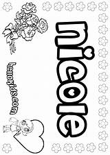 Nicole Coloring Name Pages Angelie Hellokids Color Sheets Names Girls Do Girly Online Girl Letter Kids Among Enjoy Machine Other sketch template