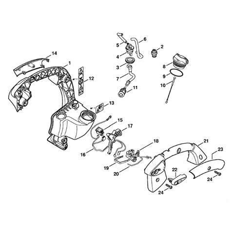 stihl bg   blower bgc parts diagram handle frame