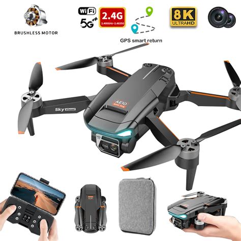 ae mini drone  hd dual camera wifi gps optical flow positioning obstacle avoidance brushless
