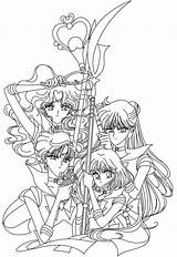 Sailor Moon Blank Coloring Drawing Pages Scouts Book Deviantart Jade Iris Sheets Pluto Drawings Saturn Scout Adult Getdrawings Paintingvalley Visit sketch template