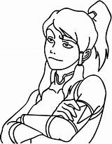 Bored Coloring Pages Korra Color Print Legend Getcolorings Size Getdrawings sketch template