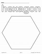 Hexagon Hexágono Hexagono Mpmschoolsupplies Activities Tracing Supplyme sketch template