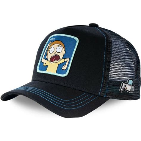 Capslab Morty Mor1 Rick And Morty Black Trucker Hat