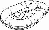 Rafting Raft Bote Colorir Water Acuáticos Maritimos Desenhos Transportes Terrestre Plastificar Bw Inflatable sketch template