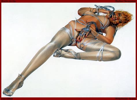 rule 34 bondage cyborg exoskeleton female green eyes hajime sorayama high heels leather nude