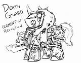 Coloring Pages Little Terminator Engine Could Warhammer Death Guard Color Pony Mlp Comments Printable Getdrawings Getcolorings Artwork sketch template