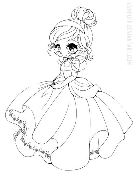yampuff chibi coloring pages princess coloring pages disney