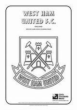 Coloring Pages Logo Football Soccer Clubs Logos Cool West Ham Sheets Arsenal United Newcastle Broncos Printable Dortmund Borussia Everton sketch template