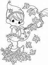 Themed Coloriage Template Autum Otono Leaves sketch template