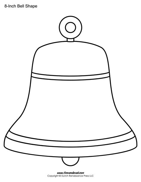 bell templates bell shape printables tims printables