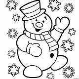 Neige Maternelle Bonhomme Flocons Imprimé sketch template