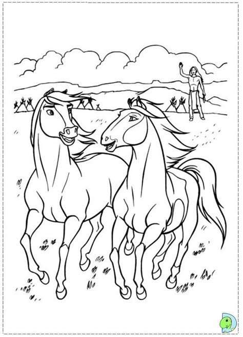 spirit stallion   cimarron coloring pages rain