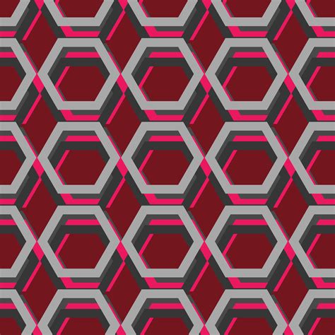 hexagon seamless pattern  vector art  vecteezy