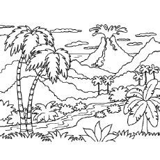 dinosaur volcano coloring pages fasucsowy