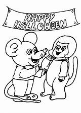 Halloween Party Coloring Edupics sketch template