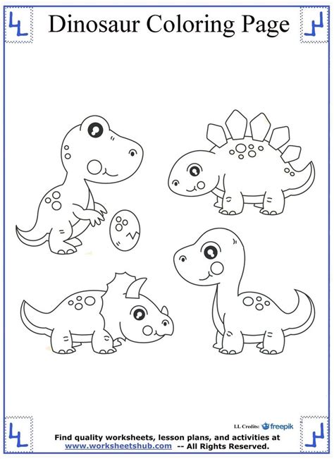 pin  dinosaur coloring pages