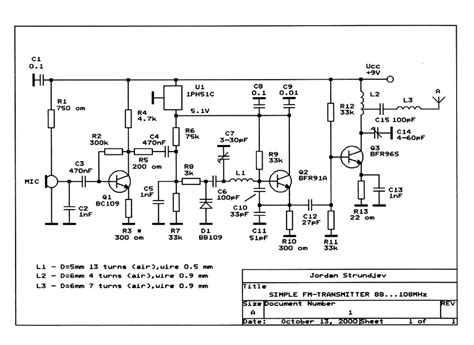 fm radio transmitter circuit