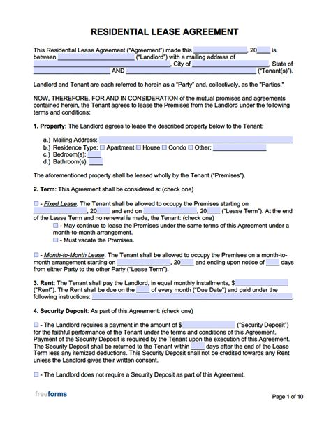 fake lease agreement printable form templates  letter