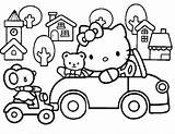 Kitty Hello Coloring Pages Friends Printable Colouring Kids Print Playing Cars Sheets Books Cartoon Getcolorings 1231 Family Choose Board sketch template