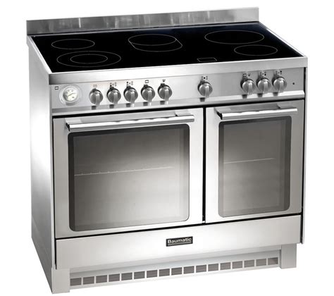 buy baumatic bce925ss electric ceramic range cooker stainless steel free delivery currys