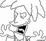Bob Sideshow Coloring Pages Template Simpson sketch template
