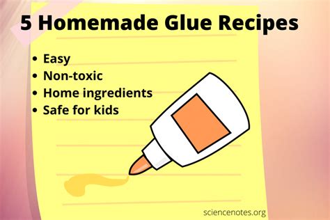 glue  homemade glue recipes  kids