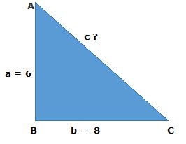 rumus pythagoras  mencari sisi miring segitiga siku siku juragan les